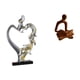 thumbnail image 1 of Figura de pareja besándose, estatua de pareja besándose, adorno de escritorio coleccionable, figura humana, estatua de pensador abstracto, decoracione, 1 of 8