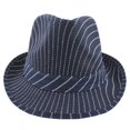 thumbnail image 2 of Silver Fever Thin Brimmed Stripped Fedora Hat, 2 of 5