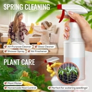 Liba Empty Spray Bottles for Cleaning, Refillable Plastic Spray Bottles, Laundry, 16 oz, 4-Pack