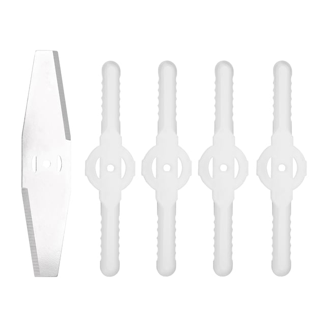 Amdohai 5-Piece Lawn Mower Blade Set Includes 1 PCS Metal Blade and 4 PCS Plastic