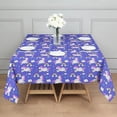 thumbnail image 3 of Blue Unicorn Rainbow Pattern Square Tablecloth,Waterproof Square Table Cover,Wipeable Spillproof Washable Table Cover for Home Kitchen Party Decor 60"x60"(152x152cm), 3 of 6