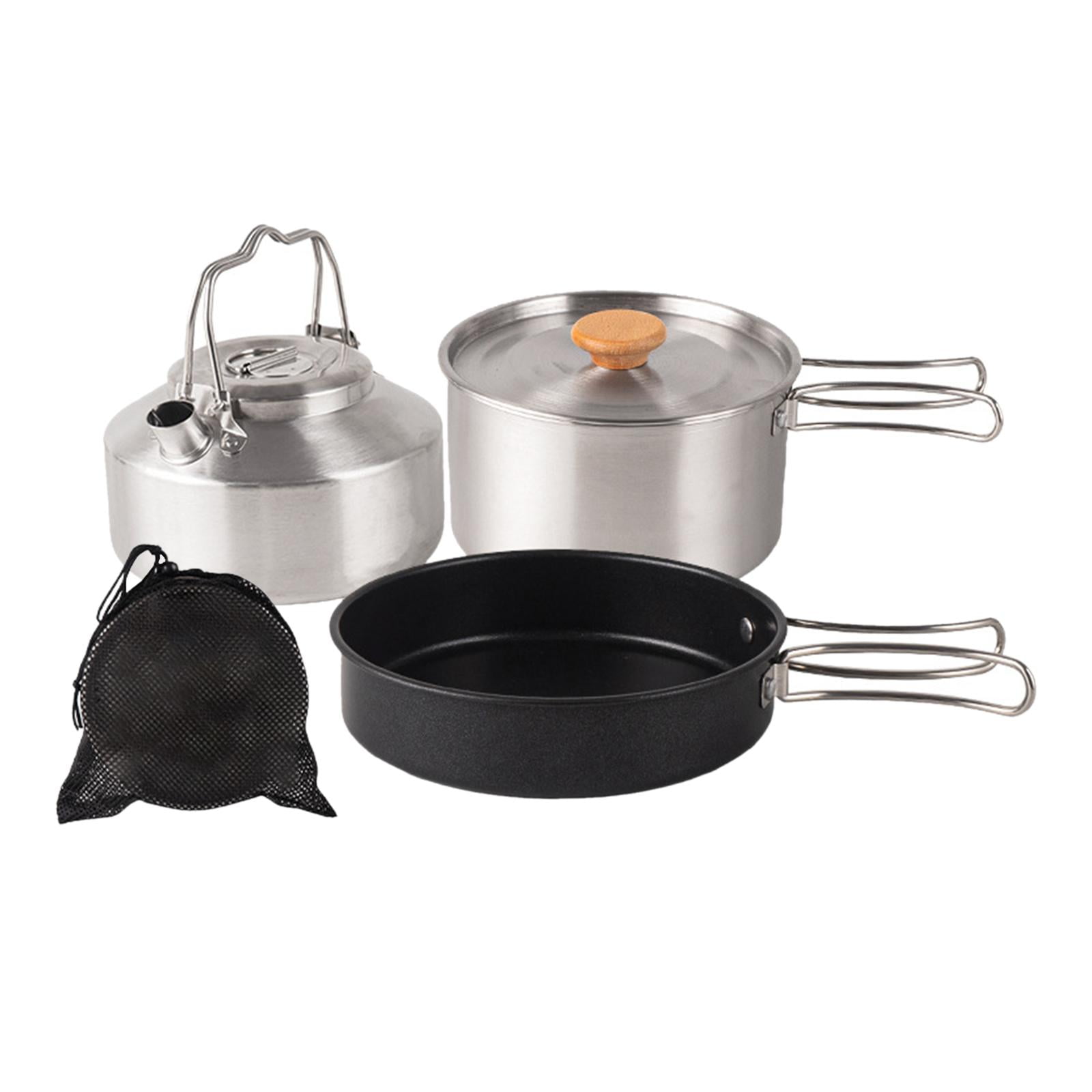 Camping Cookware Set Outdoor Cook Gear Lightweight Kitchen Utensils