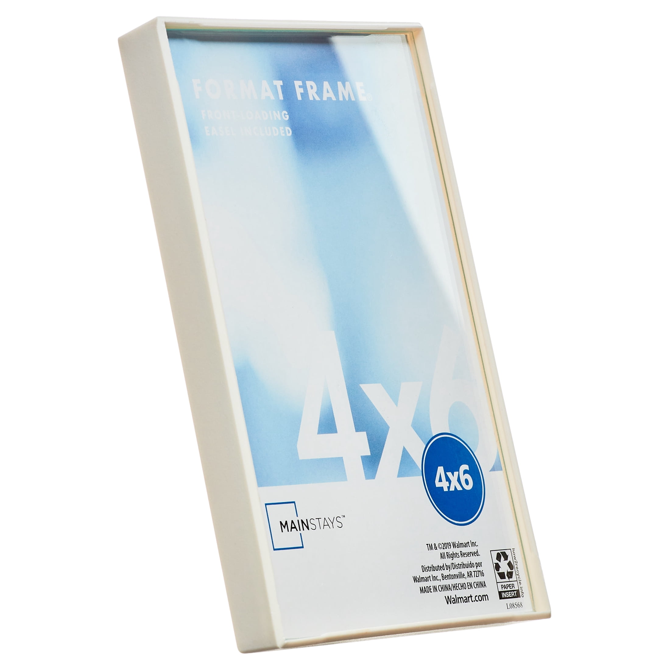 Mainstays 4x6 Front Loading Picture Frame, White, Set of 12