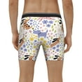 thumbnail image 4 of Cauagu Floral Puppy Print Men's Boxer Briefs, Funny & Cute Underwear Elastic Waistband Briefs Ideal Gift for Men,1-Pack, 4 of 7