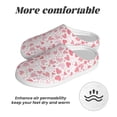 thumbnail image 6 of Rateoe Cute Hand Drawn Hearts Print Women's Men's Cotton Knit Slippers Lightweight Memory Foam Indoor House Shoes with Anti-Skid Sole-40/41, 6 of 7