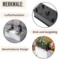thumbnail image 4 of LaLaGreen Planter Box for Indoor Plants (16 Inch, 2 Pack) Black Rectangular Self Watering Flower Pot, Large Window Boxes Planters with Drai, 4 of 6