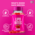 thumbnail image 6 of Lipo Bites Keto Apple Cider Vinegar Gummies Max Strength ACV Supplement 180 Gummies, 6 of 9