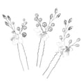 thumbnail image 4 of 3 Pcs Épingles à Cheveux en Forme de U pour Mariage Décoration de Mariée, 4 of 8