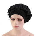 thumbnail image 4 of Silk Bonnet Satin Bonnet For Sleeping Bonnet With Tie Band Night Cap, 4 of 4