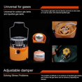 thumbnail image 4 of Portable 2 In 1 Camping Stove Gas Heater Outdoor Warmer Propane Butane Tent Heater Cooking Stove For Outdoor Camping Hiking ,Easy to Use, 4 of 7
