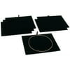 6 Black Velvet Jewelry Chain Display Pad Showcase Tray Inserts 7 3/4"
