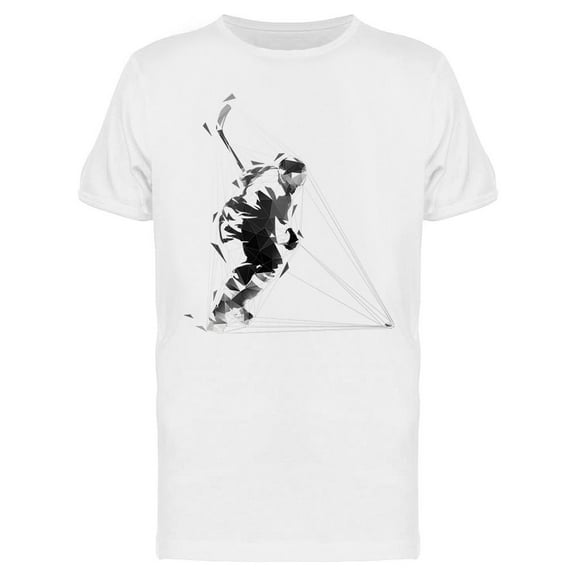 Hockey Player Shooting Puck! T-Shirt Men -Image by Shutterstock, Male XX-Large