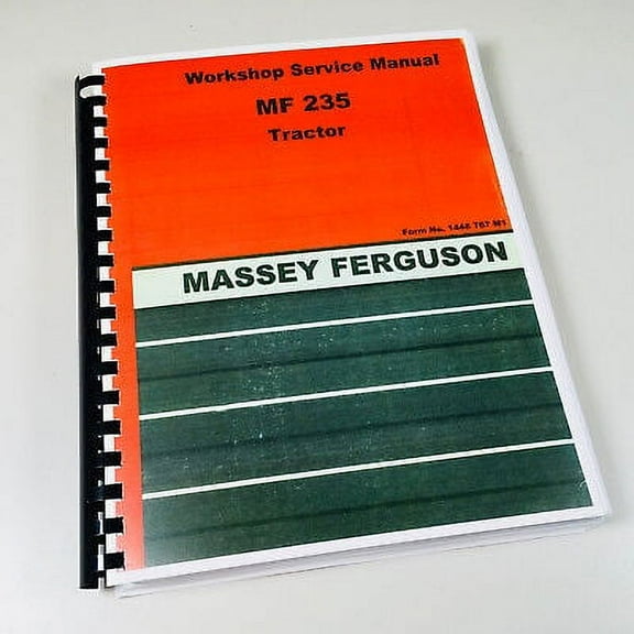 Comb Bound Factory Service Manual For Massey Ferguson 235 Tractor