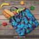 thumbnail image 5 of Fotbe Blue Butterflies Bolsa Tote con Estampado para Mujer, Bolsos con Cremallera, Bolsa de Hombro Casual de Gran Capacidad con Bolsillos Internos, 5 of 7