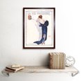 thumbnail image 2 of Vintage French Fashion La Vie Parisienne Down Masks Feather Magazine Cover Art Print Framed Poster Wall Decor 12x16 inch, 2 of 5
