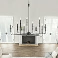 thumbnail image 4 of Aiwen Sputnik Matte Black Chandelier Modern Farmhouse Light Fixture Adjustable Hanging Pendant Light, 4 of 8