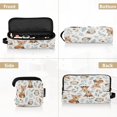 thumbnail image 5 of Hair Tool Organizer Bag with Heat Resistant Mat Removable Travel Storage Case for Hot Air Brushes Curling Irons Cute Watercolor Animal Pattern, 5 of 8