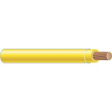 THHN Building Wire, Copper, 14 AWG, 1C, Yellow, Stranded, 500 ft