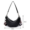thumbnail image 3 of Sac Bandoulière Croissant en Cuir PU, Sac Fourre-Tout de Mode pour Magasinage et Vacances de Fin de Semaine, 3 of 6
