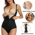 thumbnail image 5 of VASLANDA Women Shapewear Bodysuit Latex Waist Trainer Full Body Shaper Tummy Control Fajas Colombianas Zipper Open Bust Corset, 5 of 6