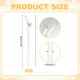 thumbnail image 2 of Uxcell 4 Pcs Popotes de Vidrio Reutilizables, Popote de Vidrio de 7.87" Resistente a Roturas, Popotes Lindos y Transparentes para Whisky, Café, Jugo, Refrescos y Té, Gris, 2 of 6