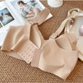 thumbnail image 6 of Levmjia Women Seamless Bra Comfortable Wireless T Shirt Bras Soft Support Breathable Everyday Wear Lightly Padded Underwire Free Lace Underwear, 6 of 9