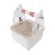 thumbnail image 3 of Soporte de inodoro para entrenamiento de loros con contenedor de basura, plataformas para juguetes para morder, soporte para percha para pájaros Naranja, 3 of 9
