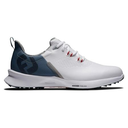 

FootJoy Men s FJ Fuel Golf Shoes 55441 - White/Blue Fog/Red - 10 - Medium