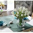 thumbnail image 5 of 10 Stunning Realistic Touch Pu Artificial Tulip Bouquet With Stem-yellow, 5 of 5