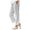 White, variant on DeHolifer Girls Pants Cotton Linen Elastic Waisted Solid Color Straight Leg Summer Lightweight Loose Comfy Pants,6 Years