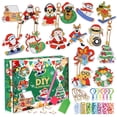 thumbnail image 1 of hirigin Christmas Diamond Key Chain Kits, 5D DIY Diamond Painting Key Ring Pendants Hanging Ornaments, 1 of 8
