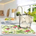 thumbnail image 5 of Dish Drying Mat, Christmas Berries Spruce Branches Microfiber Kitchen Dish Pads Super Absorbent Dish Drainer Mat Fast Drying Heat-resistant Drying Mat for Kitchen Counter, 18x2, 5 of 7