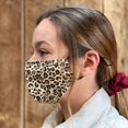 thumbnail image 3 of Adult Fitted Cotton Cloth Face Mask w/ Filter Pocket - Reusable Fabric Comfortable Face Mask - 3 Layer - Washable w/ Adjustable Ear Loops and Nose Bridge - Variety Pack C, 3 of 7