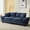 Blue, variant on Khaki Corduroy Couch With Pillows - Deep Seat For Comfort In Living Room, Office Sleeper Comfy 2 Breathable Upholstery