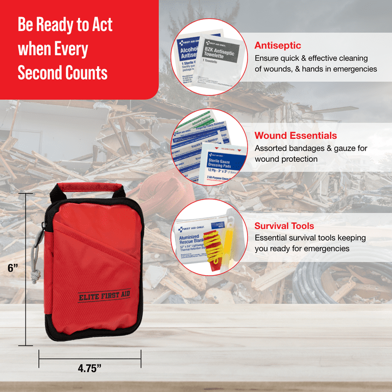 First Aid Only 66-Piece Grab and Go First Aid Kit, 2-Pack photo 6