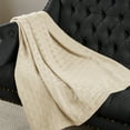 thumbnail image 2 of Superior Basketweave All-Season Cotton Blanket, King, Ivory, 2 of 8