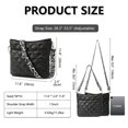 thumbnail image 3 of Bandolera acolchada EPEDAL24 Puffy Black para mujer, 3 of 8
