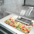 thumbnail image 5 of Easter Bunny Dish Drying Mat 18x24 inch Spring Floral Drying Pad Holiday Absorbent Microfiber Dishes Drainer Protector for Kitchen Counter, 5 of 6
