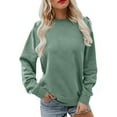 thumbnail image 3 of Bovxnpu Womens Oversized Sweatshirts, Sweatshirts for Women Fleece Crewneck Sweaters Casual Tops Comfy Fall Fashion Outs Winter Clothes, 3 of 7