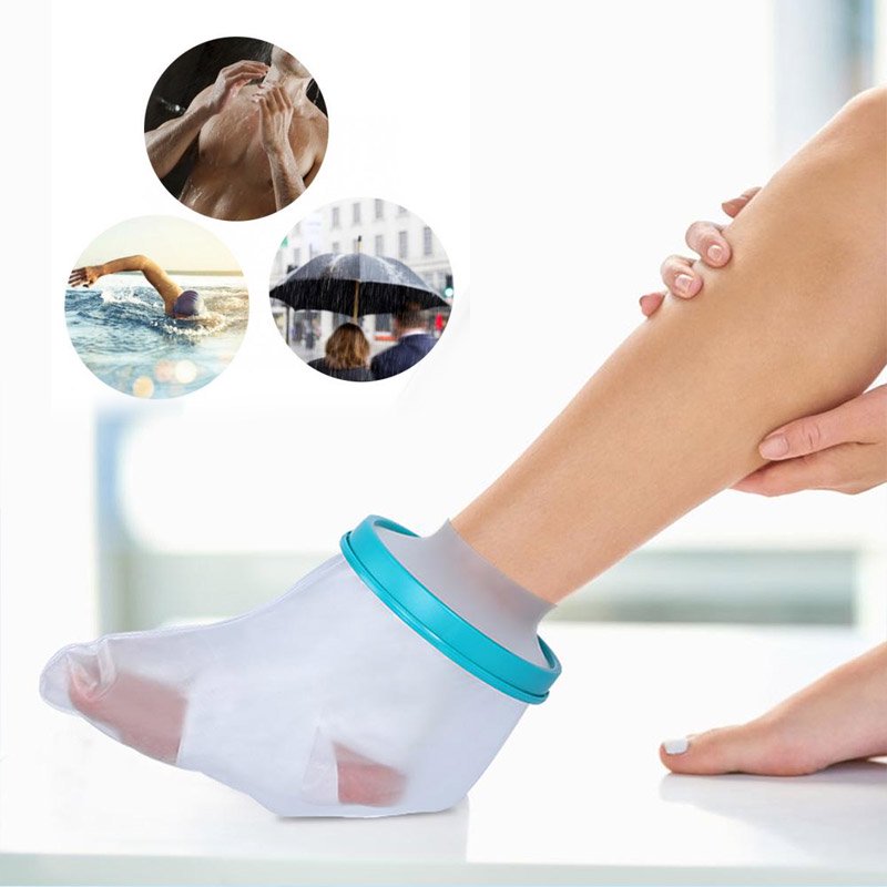Foot Cast Waterproof Protector Covers for Shower Bath, Keep Cast