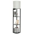 Neoglint 3Tier Sector Corner Shelf Floor Lamp with 2 USB charging