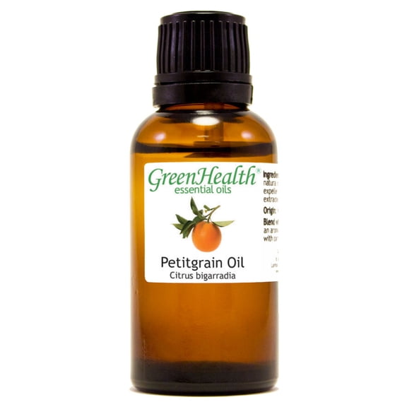 Petitgrain – 1 fl oz (30 ml) Glass Bottle w/Euro Dropper – 100% Pure Essential Oil – GreenHealth