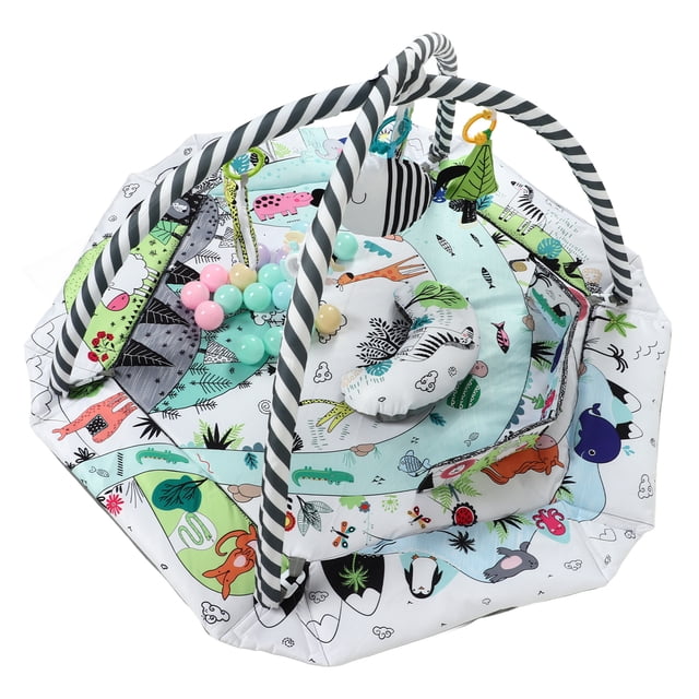 Alfombra de juegos multiusos para bebés, para educación temprana, desarrollo sensorial, juguetes para el suelo, BB037