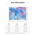 thumbnail image 4 of YFYANG Lightweight Warm Flannel Blanket, Abstract Blue Watercolor Art Throw Blanket for Bed, Sofa, Travel, Camping, 80"x60", 4 of 7