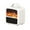 white, variant on PEONAVET Electric Fireplace Heater,1500W Electric Space Heater for Indoor Use Portable Fireplce Heater with Realistic Flame and Overheating Protection Suit for Indoor Bedroom Office