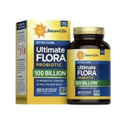 Extra Care Ultimate Flora Probiotic | 100 Billion CFU | 30 Vegan Capsules | by Renew Life