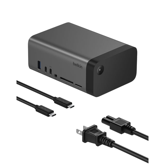 Hub USB-C Belkin 11 en 1 Pro GaN Dock de 150 W con puertos HDMI 4K