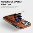 thumbnail image 5 of Jiahe Cover For iPhone XR, Wallet Case with Card Slot Holder,Slim Hybrid Shockproof Premium Leather AntiScratch Lightweight Case Cover, brown, 5 of 7