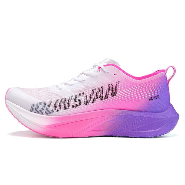 Tennis Running con Placa de Carbono para Hombre y Mujer IRUNSVAN Heat 2.0 - Ligeras, Amortiguadas, con Soporte de Arco - Ideales para Entrenamiento, Maratón y Carreras