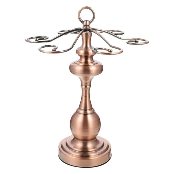 LEORX 1Pc Rose Gold Iron Goblet Holder Nordic Style Glass Wine Rack for Elegant Home Decoration